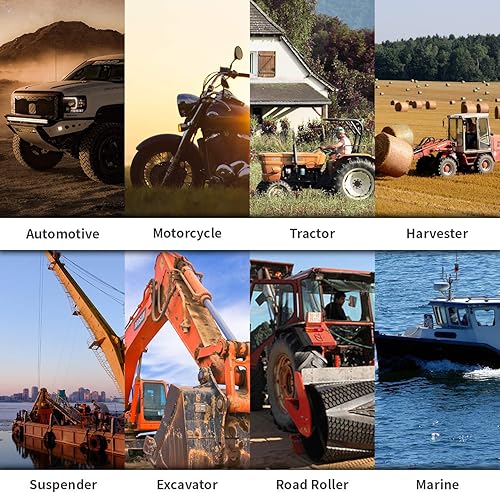 Miniatura 8 de UTOOL Pistola de engrase, kit de pistola de engrase resistente de 8000 PSI con capacidad de 14 onzas, manguera flexible de resina de 18 pulgadas, 2