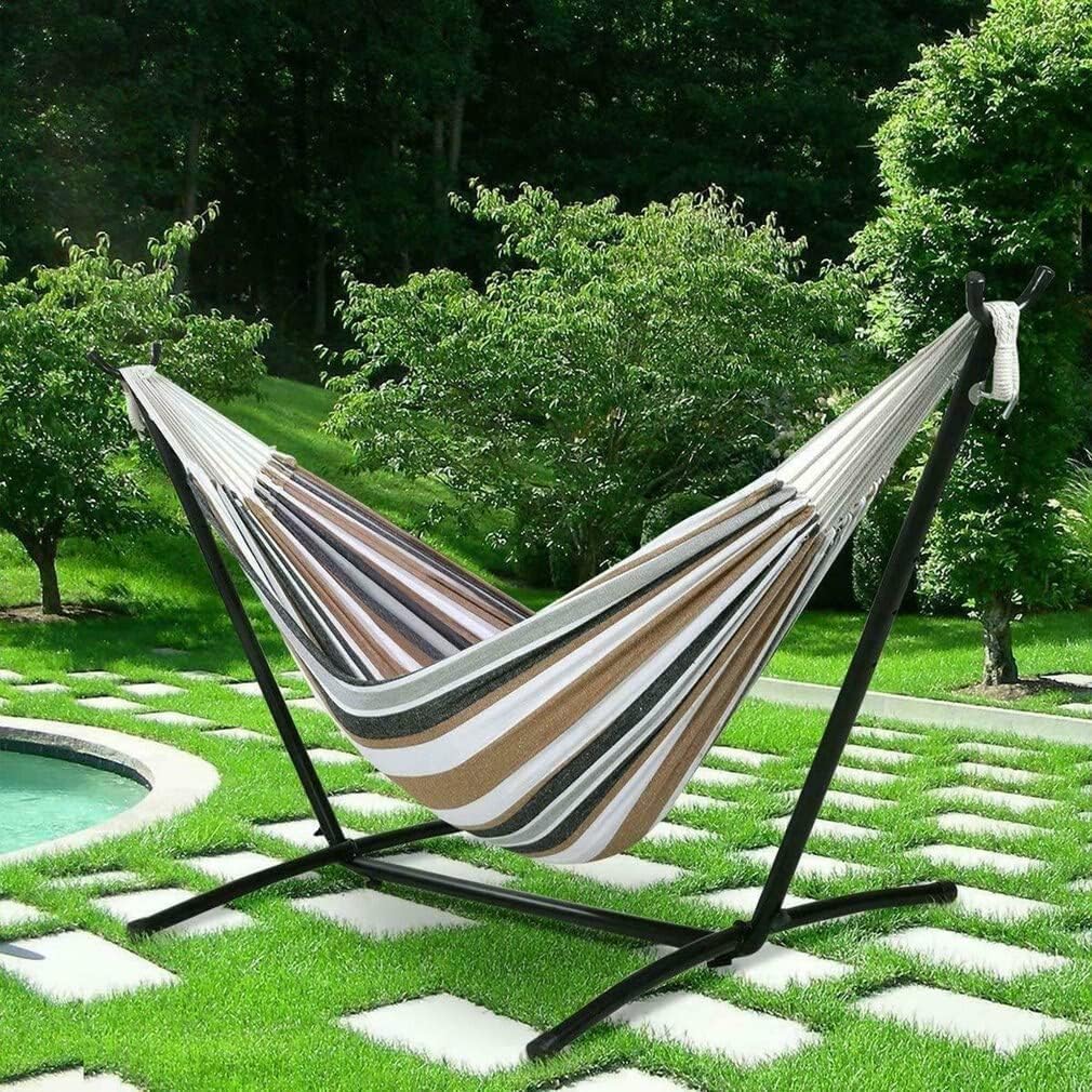 Camp Portable Hammock Chair Compact Hanging Chair Swing Supplies Outdoor Camping Travel Beach and Indoor Use Strong