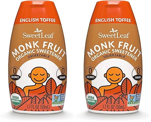 Miniatura 4 de SweetLeaf - Líquido orgánico de fruta de monje 17 onzas paquete de 3 caramelo inglés vainilla francesa y macchiato de caramelo