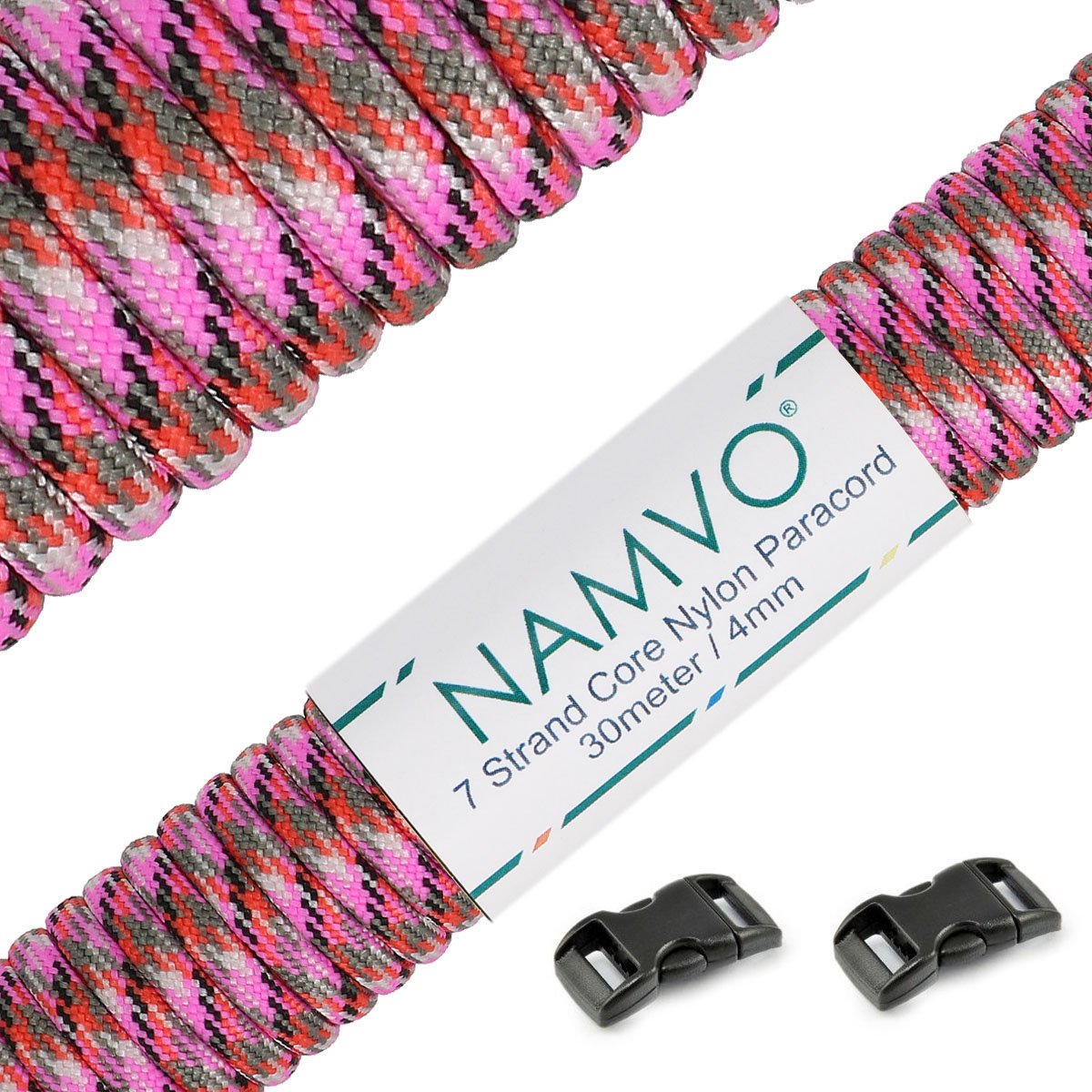 Namvo 550 Paracord Mil Spec Type III 7 Strand Parachute Cord Total Length 100ft/30 Meters Spots/Stripes/Camouflage — view 45