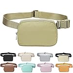 Fanny Belt Bag Waist Pack Crossbody Bags Bum Bag for Running Hiking Travel Workout Adjustable Strap for Women-Khaki green