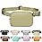 Fanny Belt Bag Waist Pack Crossbody Bags Bum Bag for Running Hiking Travel Workout Adjustable Strap for Women-Khaki green
