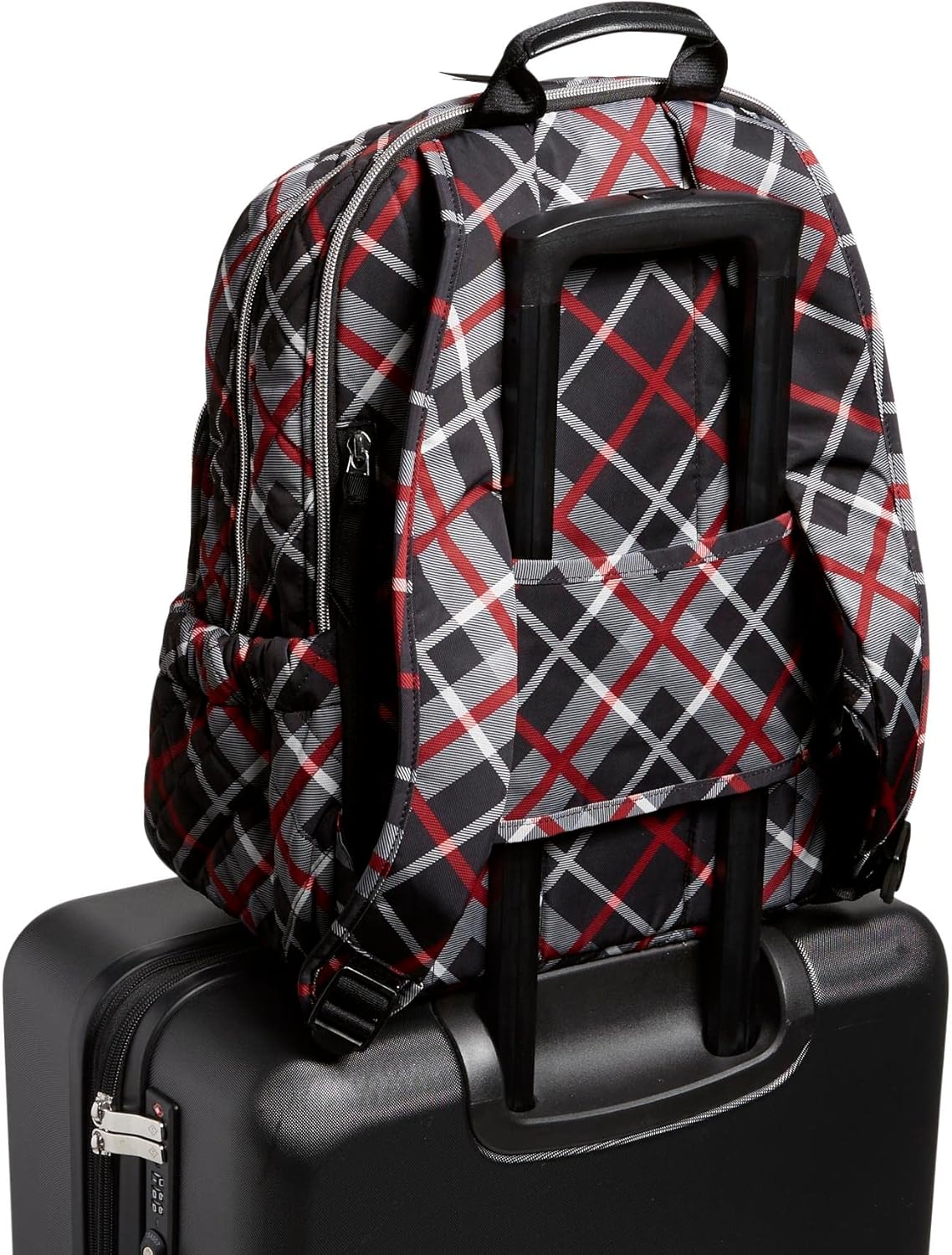 Vera Bradley Women's Performance Twill Campus Backpack, Paris Plaid, One Size - Image 5