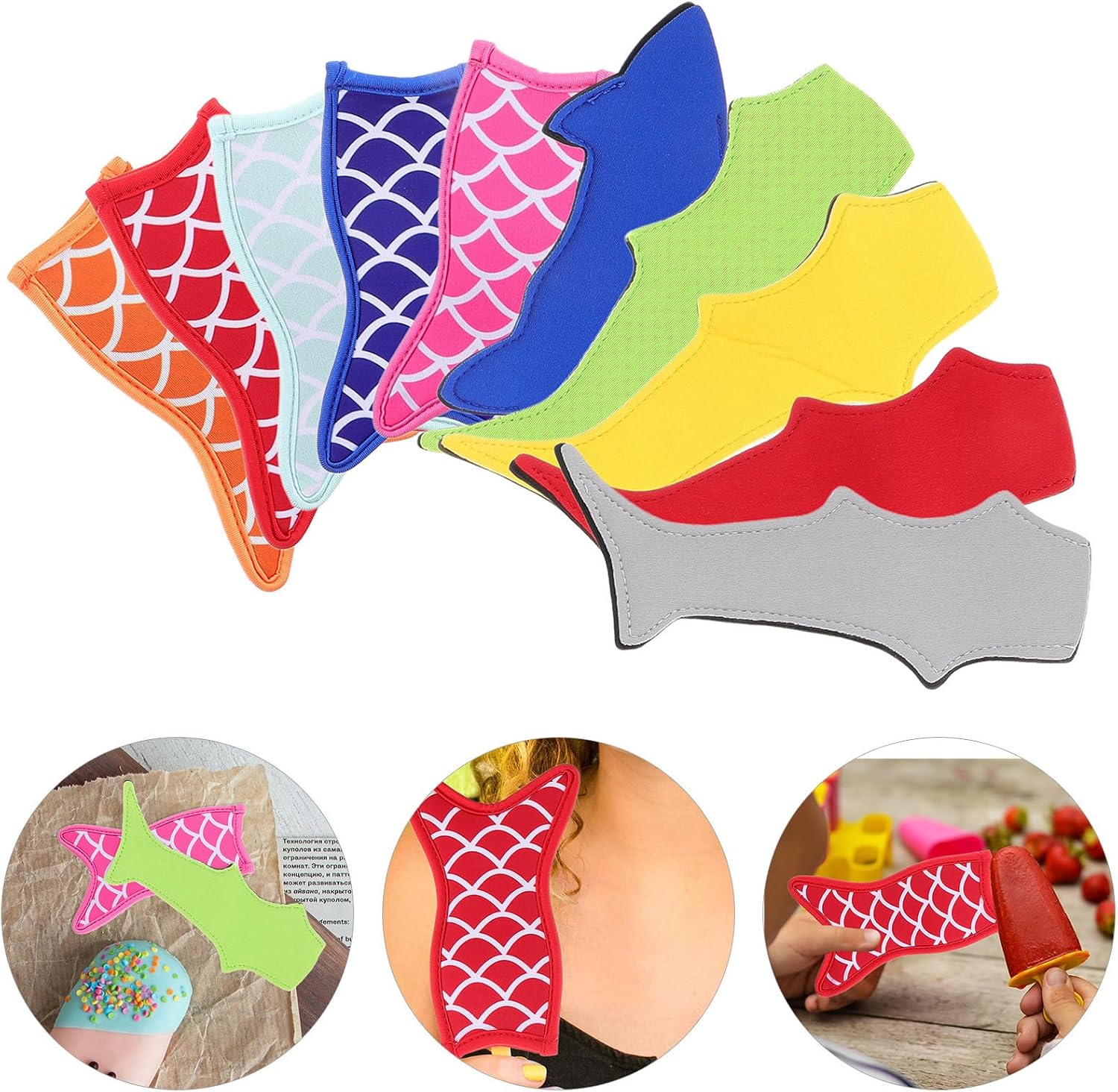 10pcs Reusable Freezer Covers for Store Bought Ice Sticks