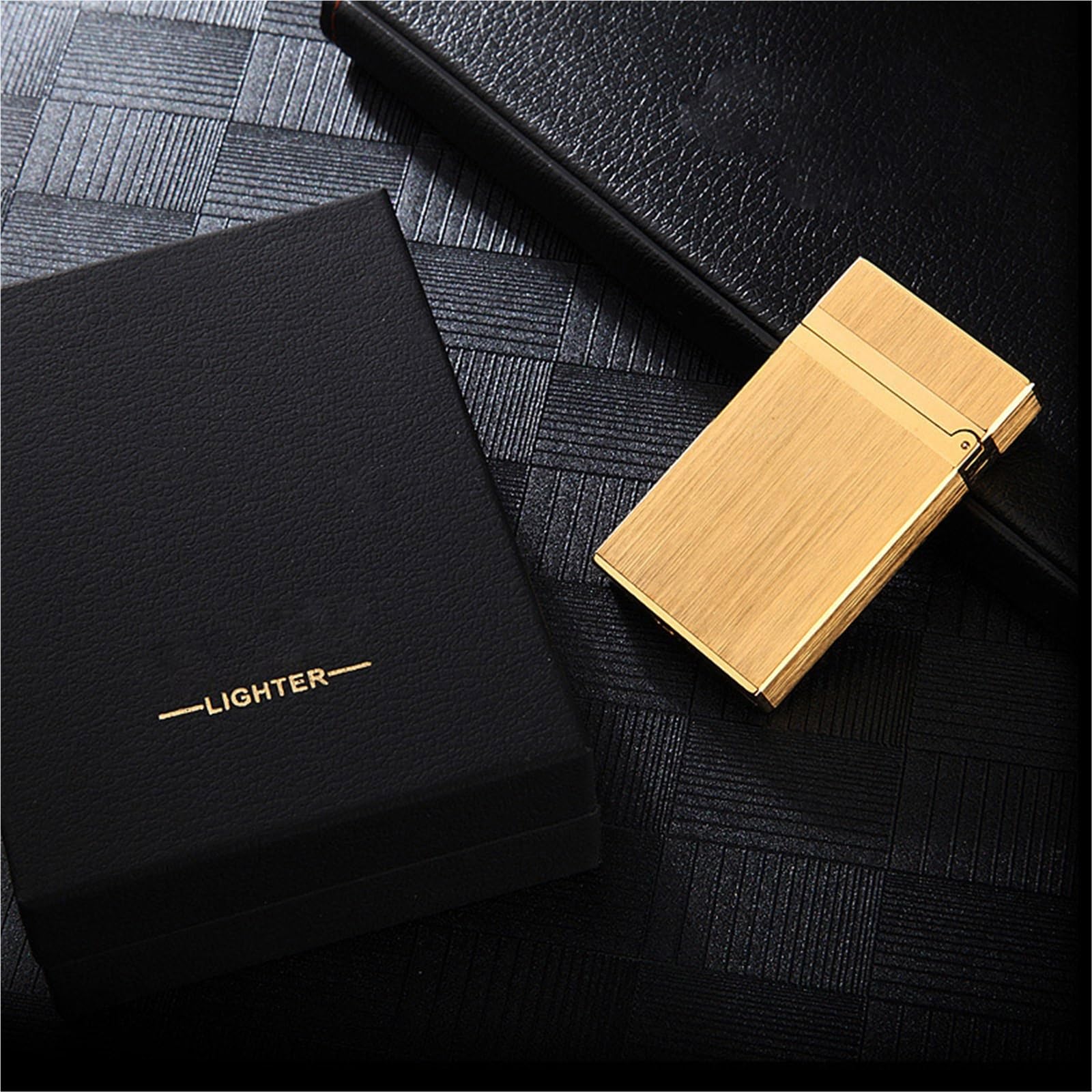 Encendedor de queroseno de cobre puro, resistente al viento, con sonido de piano, regalo de gama alta para fumadores, diseño elegante y duradero, mecanismo de cubierta abierta