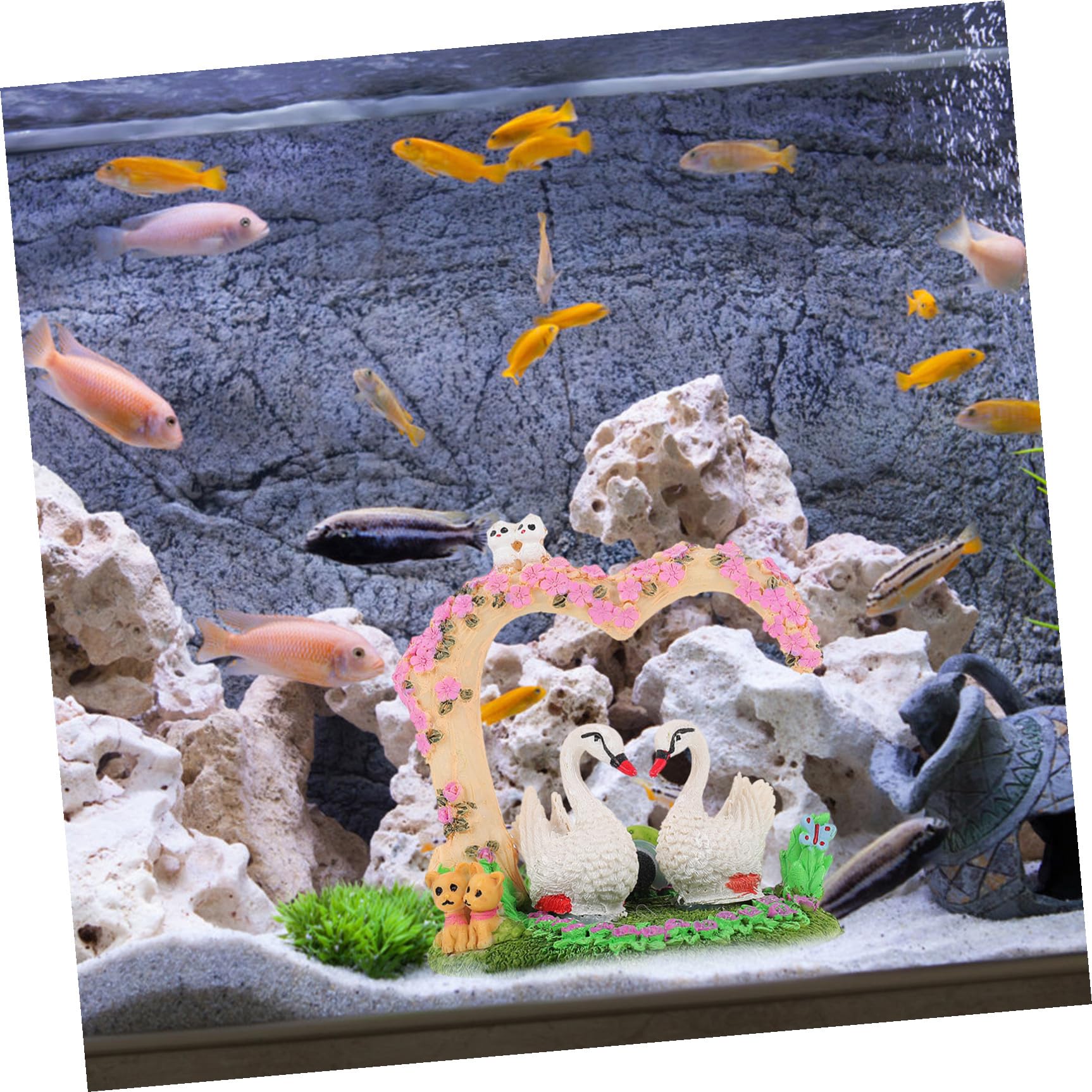 BESPORTBLE 2 Pezzi Decorazione per Resina Forma Delicato Vivido per Fish Tank e Casa Accessorio per Naturale