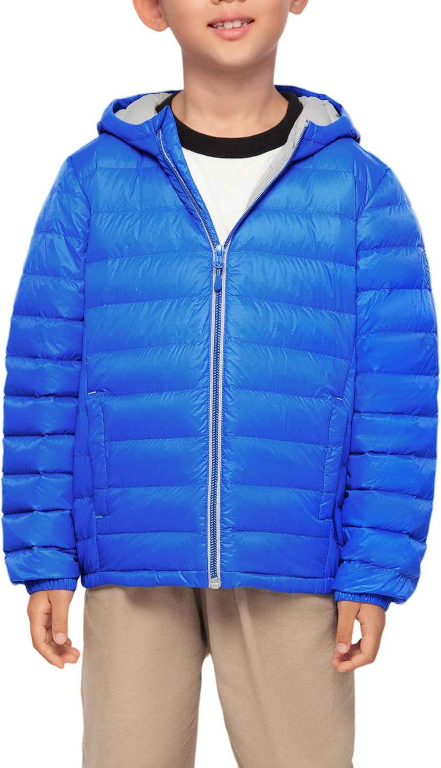 Rokka&Rolla Boys' Ultra Lightweight Packable Down Puffer Jacket Coat