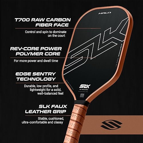 Miniatura 5 de Selkirk SLK 2024 Halo Control y Halo Power Pickleball Paddle  Pala de pickleball de fibra de carbono cruda con un núcleo de polímero de potencia