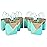 Hallmark 6 Small Paper Gift Bags (Pack of 8 - Kraft, Turquoise & Mint) for Christmas, Birthdays, Weddings, Mother\'s Day, Baby Showers, Bridal Showers, Care Packages, Any Occasion