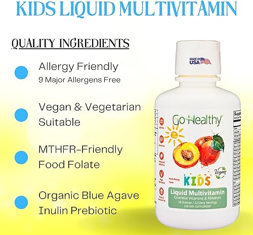 Miniatura 7 de Go Healthy Multivitamínico para niños, niños pequeños (1 botella) y multivitamínico para mujeres, hombres y adolescentes (1 botella) vegano, paquete