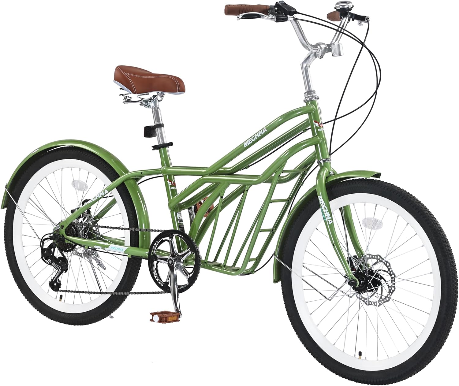 24 Inch Commuter Bike for Adults - 6 Speed with Steel Frame, Road Bicycle for Adults