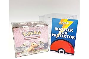 Pokémon Booster Box Protector Case (5) - Clear, Display, Storage