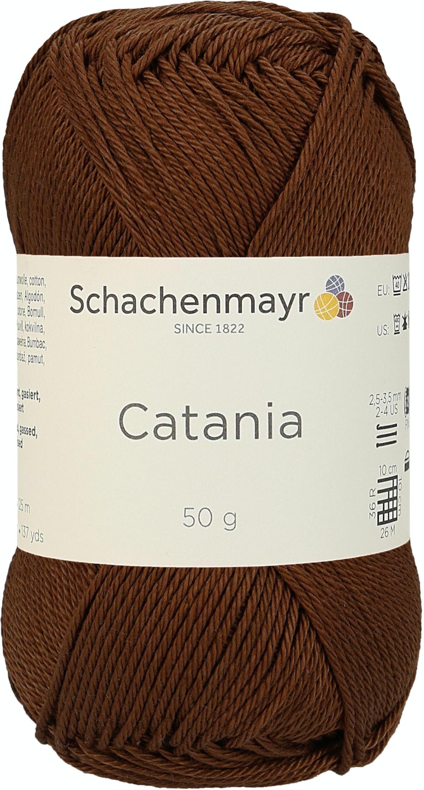 Schachenmayr Hand Knitting Yarns Catania, 50G Marone, 11.5 x 5.2 x 6 cm