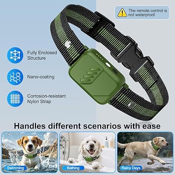 Shock Collar for Dogs, Ultimate Dog Training Collar with Remote, 4500FT Range, IP68 Waterproof, 3 Humane Modes (Beep, Vibration, Shock), Safety Lock & Safety Light for Small, Medium & Large Dogs