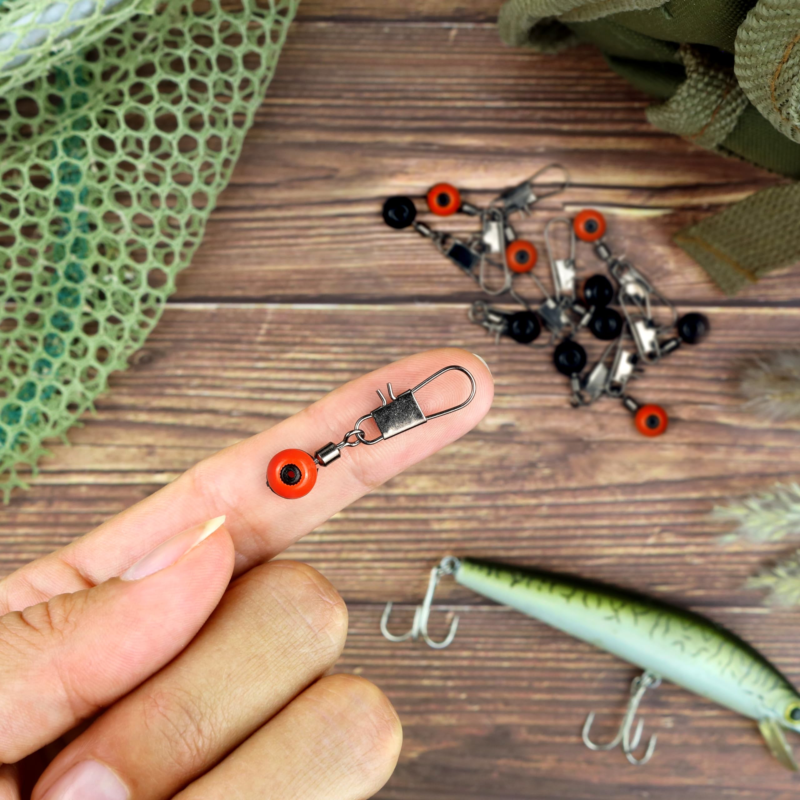 AMZfishing® 10 sztuk krętlik spławikowy, koszy na karmę i przyziemne | Akcesoria wędkarskie | Krętlik spławikowy
