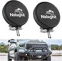 Vista 10 de Nilight Cubierta de barra de luz LED de 22 pulgadas, funda protectora de nailon negro, ajuste universal, barra recta y curva, impermeable, a prueba