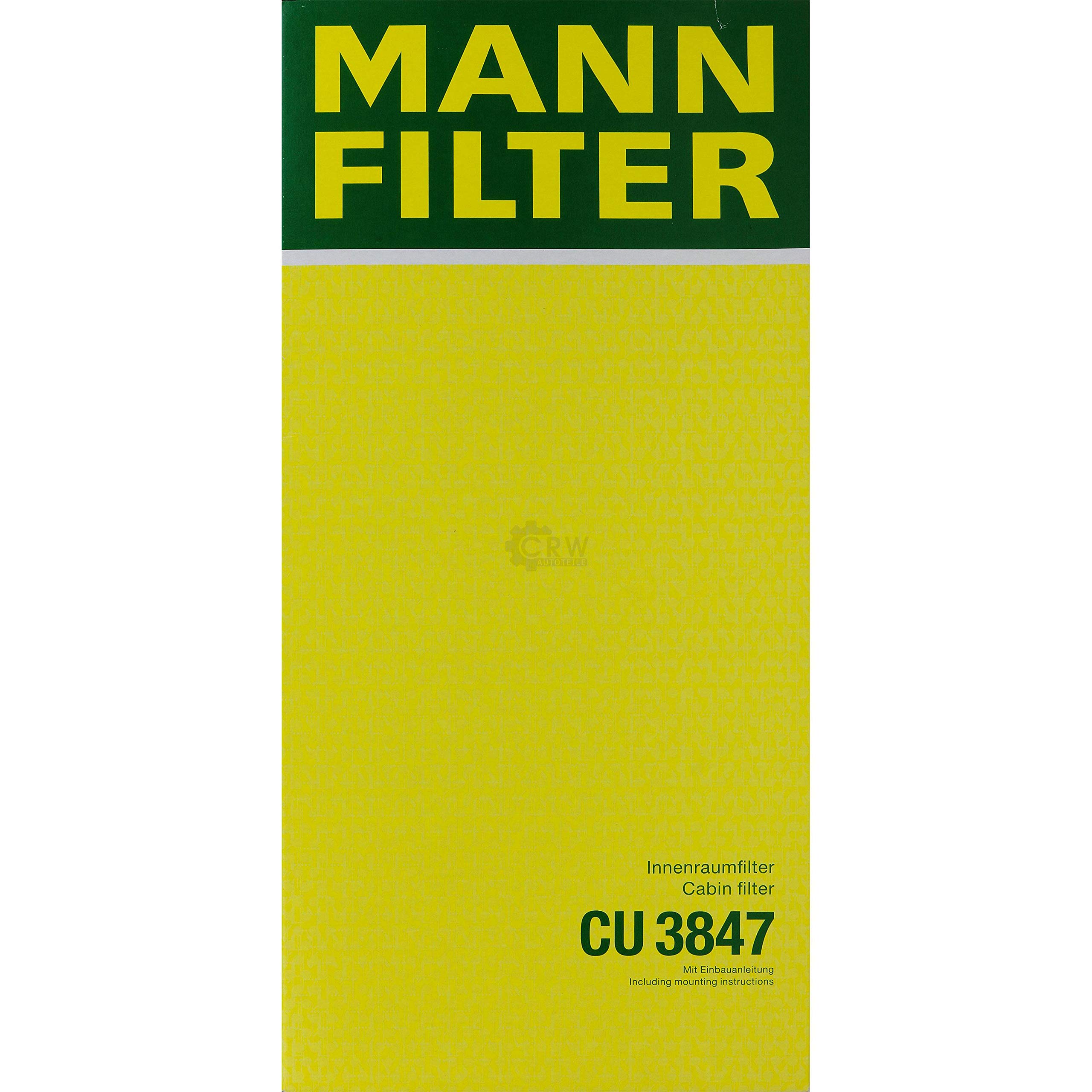 Paquete de inspección Kit de mantenimiento de filtros con filtro de aceite HU 711/51 x, filtro de aire C 35 160/1, filtro de combustible PU 1018 x, filtro de habitáculo CU 3847, tornillo de