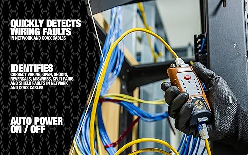 Miniatura 5 de Southwire Tools & Equipment M550, probador de continuidad para cables de datos y coaxiales