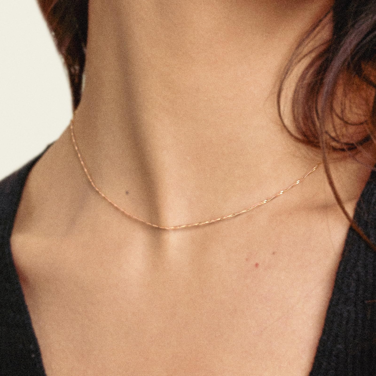 EDELIND Singapurkette Gold 1,4 mm Goldkette Damen Herren 333 375 585 750 Gelbgold Echtgold Kette ohne Anhänger | Schmuck Geschenkbox