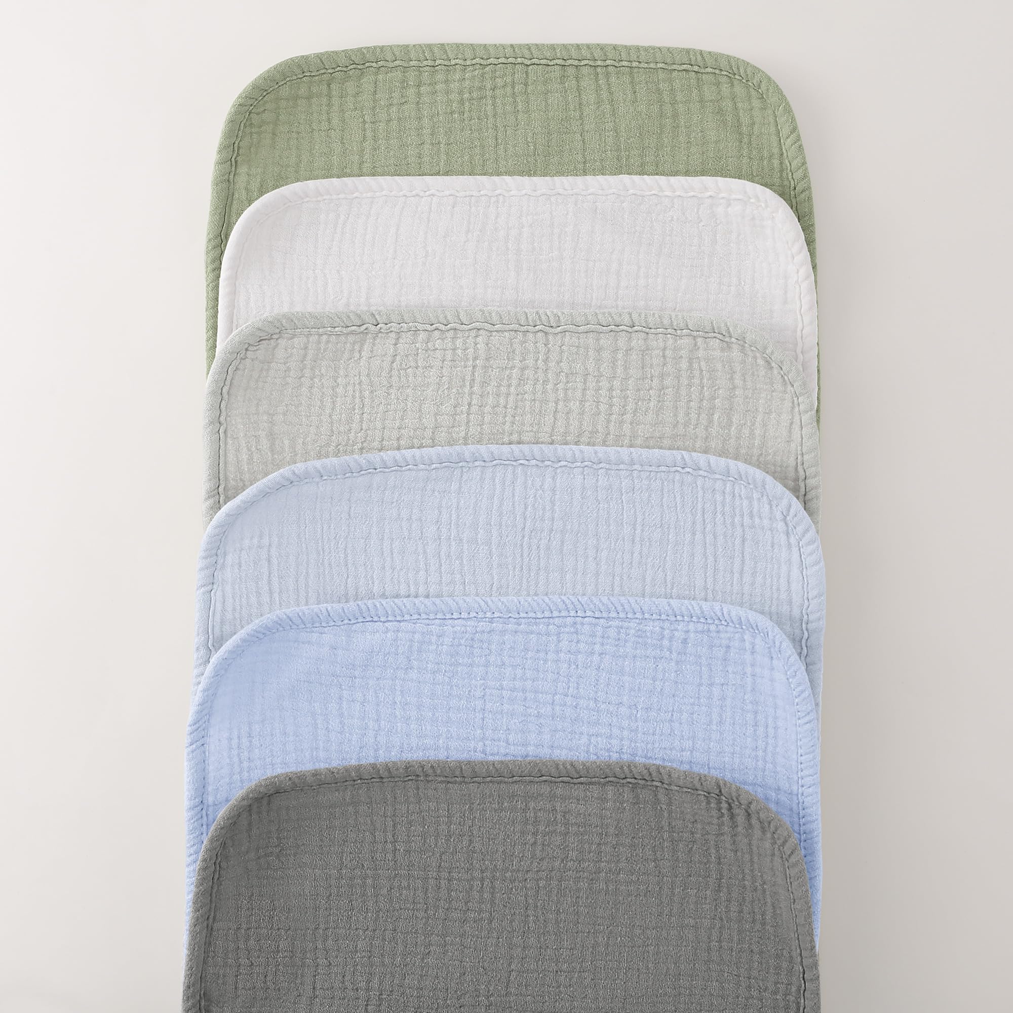 bearmoss Bambino in Mussola Per Neonati, 6 Pezzi, Set 50 X 25 Cm, Super Morbido Assorbente in Mussola A Grana Per Neonati, Unisex, Per Bambine E Ragazzi