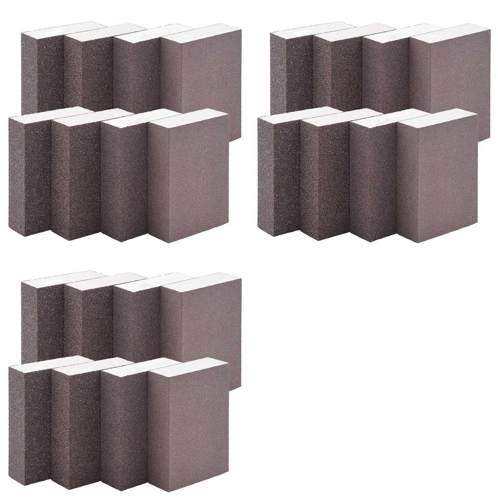 Jnchdghwa 24Pack Sanding Sponges Coarse Fine Sanding Blocks in 60-220 Grits Sand Foam Sandpaper for Metal Wood Polish
