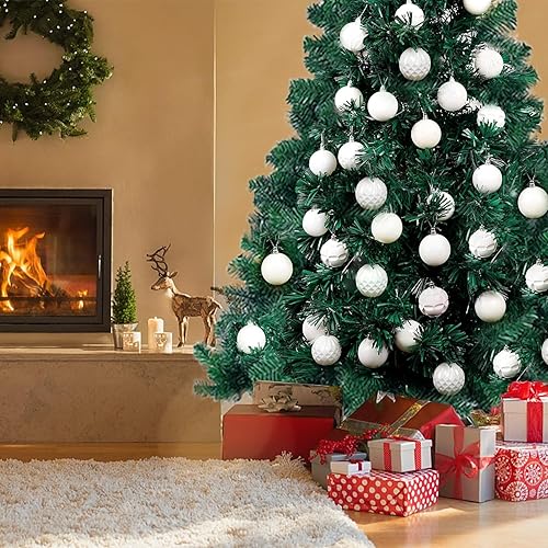 Miniatura 90 de Lulu Home Adornos de esferas para árbol de Navidad, 34 unidades, esferas colgantes Dorado