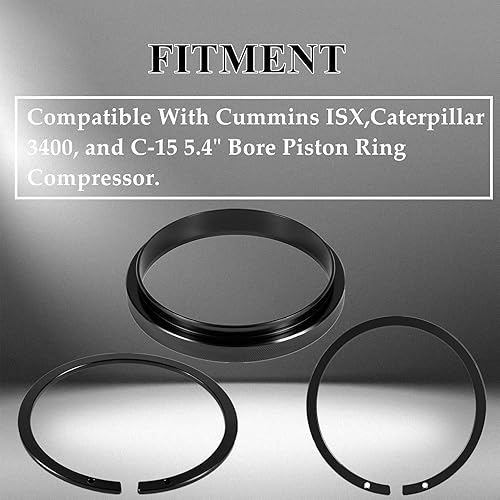 Miniatura 3 de Herramienta Compresor de Anillo de Pistón ROUTEKING 7040 de 5.4" de Diámetro Compatible con Cummins ISX/QSX 15, Caterpillar 3400, C-15, Alternativa
