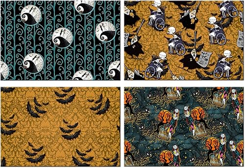 Miniatura 9 de Juego de 4 manteles individuales de cascanueces de Navidad, resistentes al calor, manteles de mesa de soldado, de tela lavable para mesa de comedor,