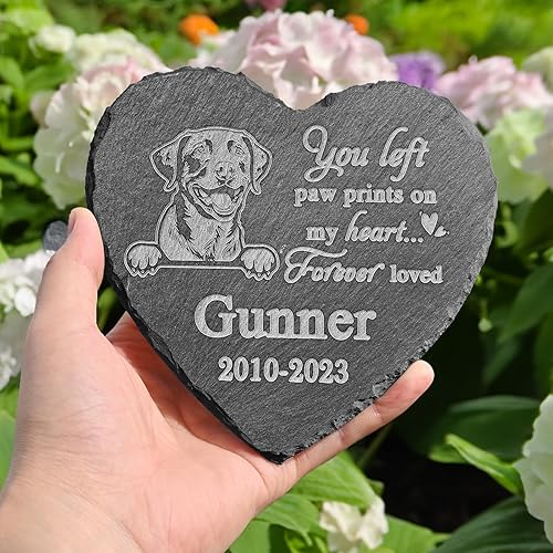 Vista 64 de Piedra conmemorativa de Golden Retriever, estatua de Golden Retriever, placa conmemorativa de Golden Retriever, regalos conmemorativos de Golden