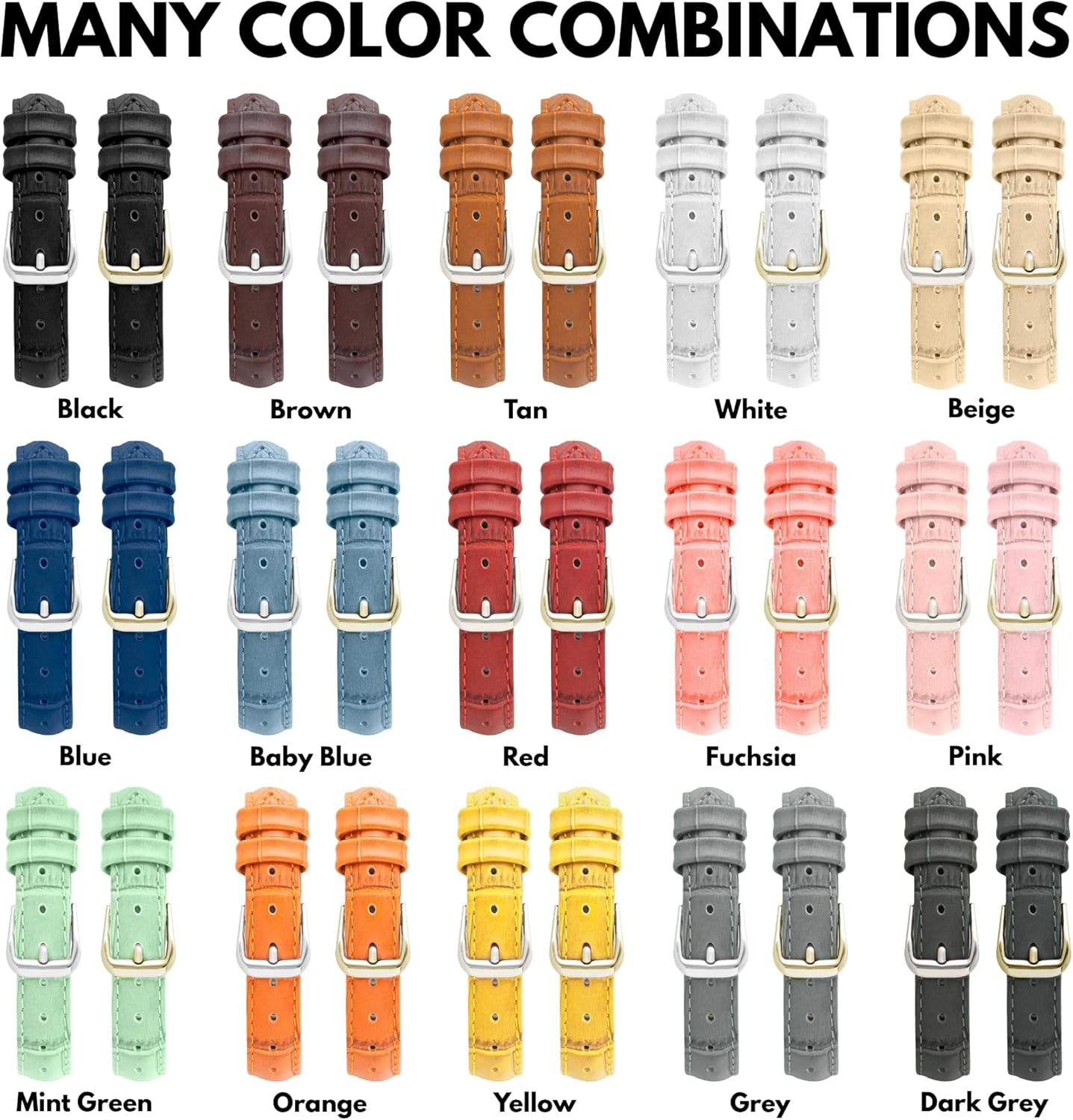 Bandini Slim Womens Leather Band for Apple Watch - Womens Alligator Pattern Leather iWatch Band For Apple Watch 46mm 45mm 44mm 42mm 41mm 40mm 38mm 49mm Ultra 3 2 1, SE1 to SE3, Series 1 to 11 - Image 6