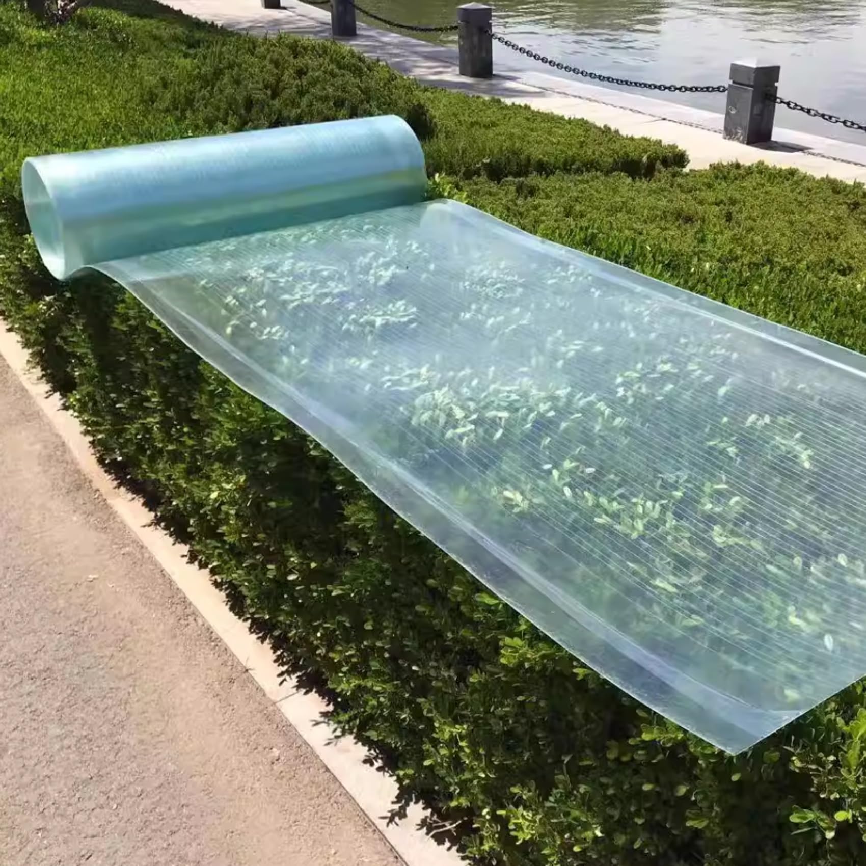 1mm Hojas Invernadero Metacrilato Acrílica, Placas de Policarbonato Tejados Transparente, Paneles Techos de Plástico para Marquesinas Exterior Terraza Jardín(1x1m)