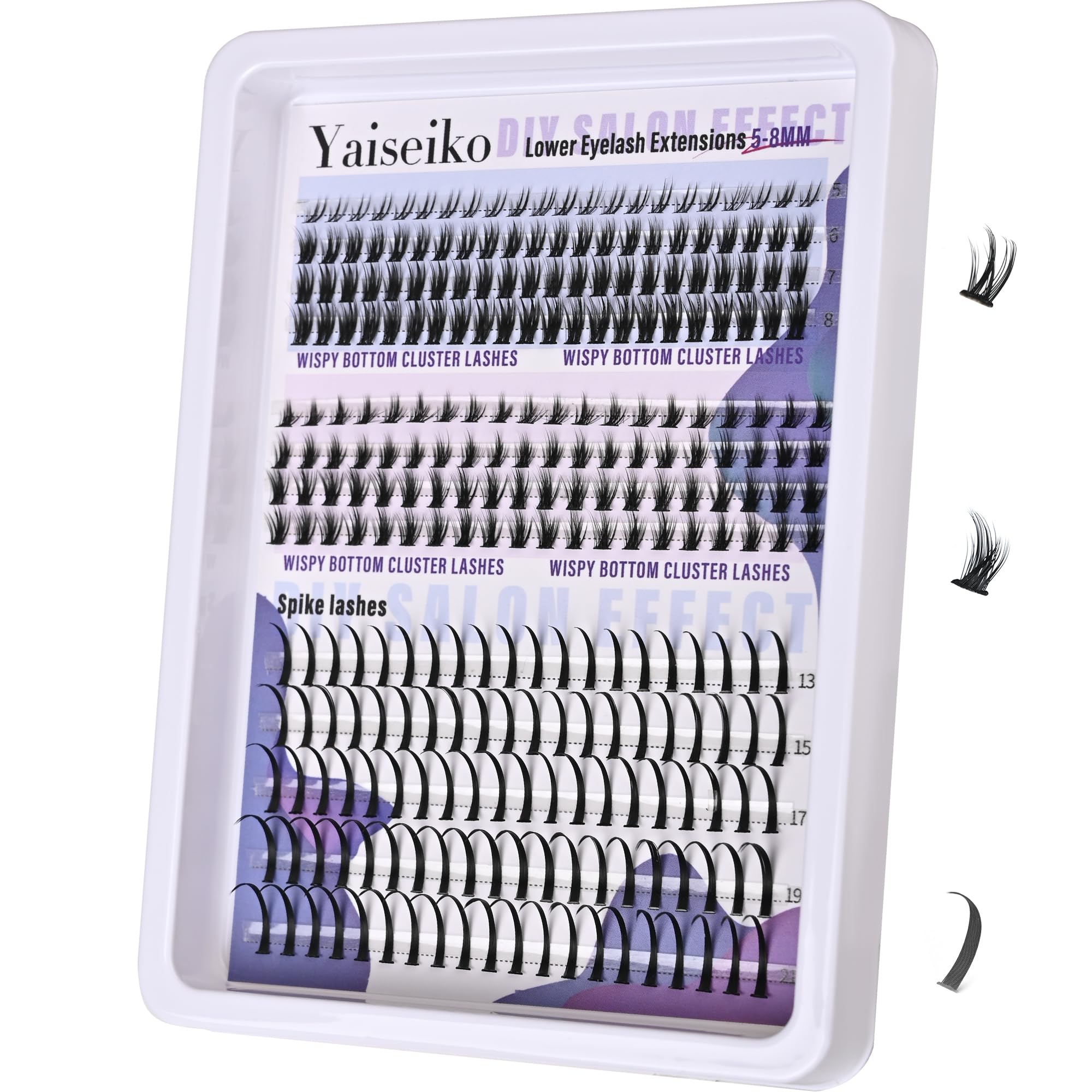 Yaiseiko Fluffy Lash Clusters - 300D Volume Eyelashes -10