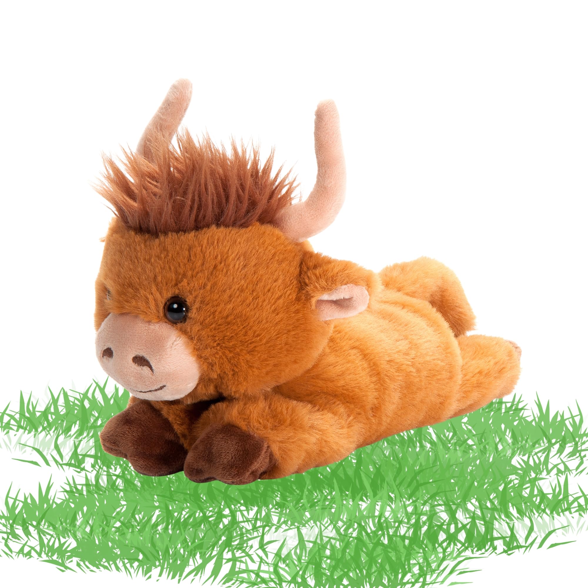 Amazon.com: The Petting Zoo Highland Cow Slap Bracelet Stuffed