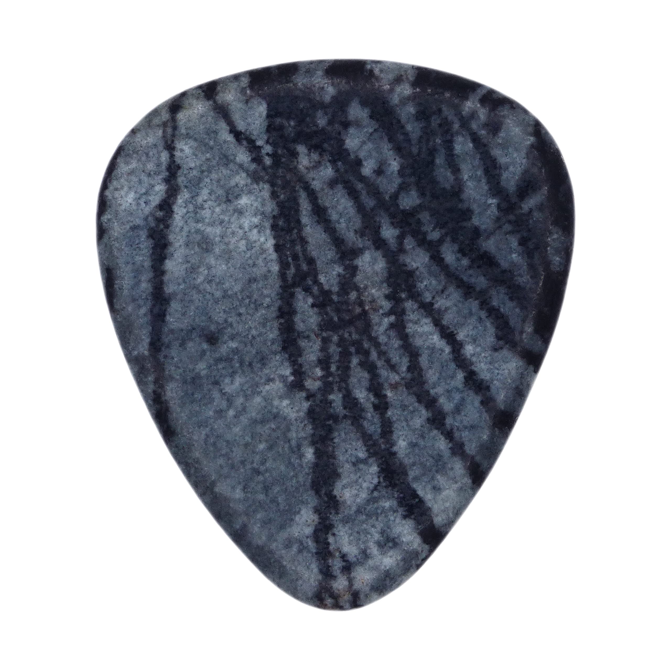 Spiderweb Jasper Stone Guitar Or Bass Pick - 3.0 mm Ultra Heavy Gauge - 351 Shape - Specialty Handmade Gemstone Exotic Plectrum - 3 Pack New