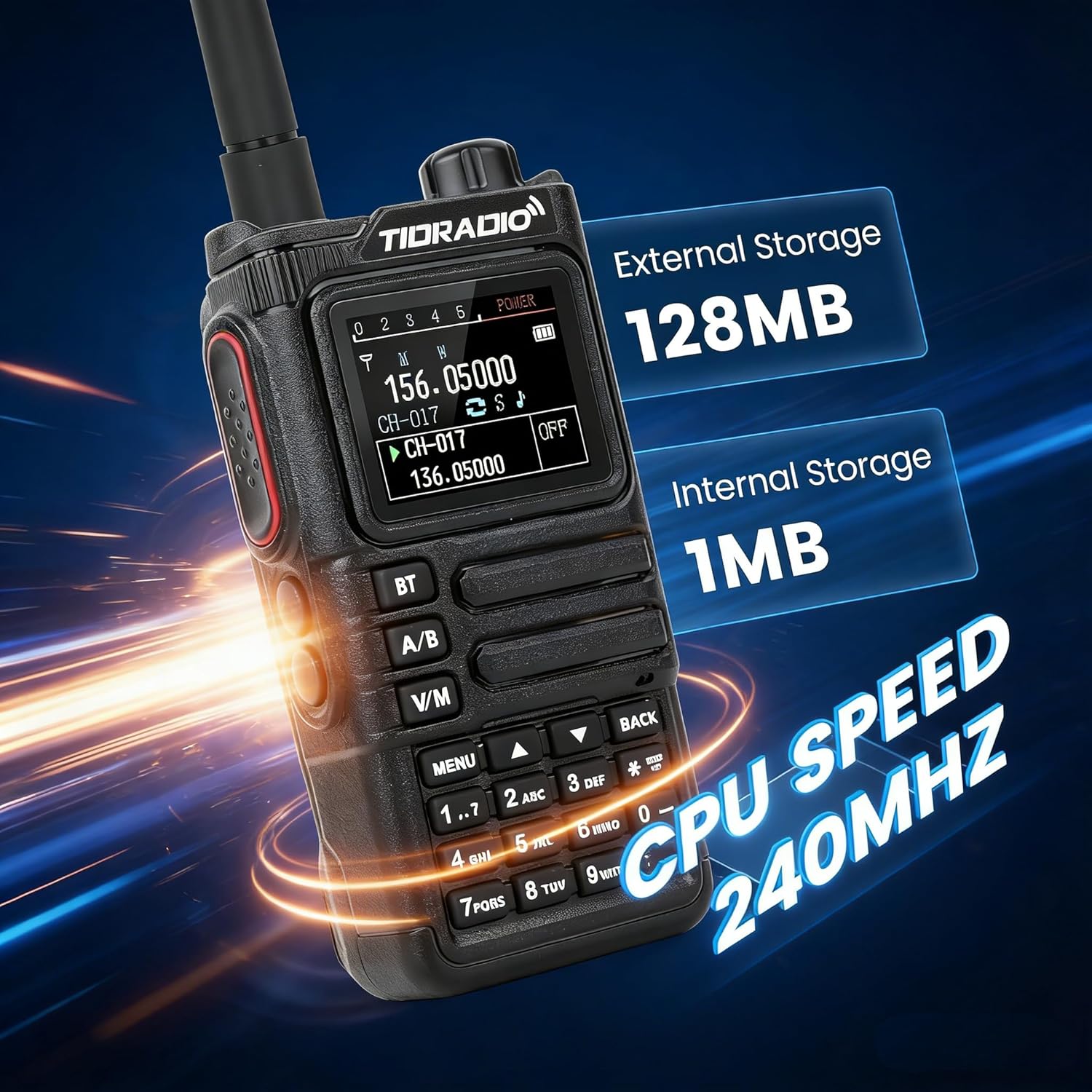 TIDRADIO TD-H9 10Watt GPS/APRS GMRS Radio Handheld, Spectrum Analysis, Web Upgrade, APP/PC Wireless Programming,Compass,Multi-Band Long Range Walkie Talkies,MTexting,NOAA,AM,FM-Green,1Pack
