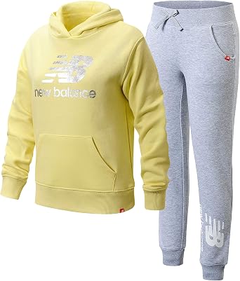 Amazon.com: New Balance Conjunto de sudadera con capucha y pantalones  deportivos para niñas (niña grande), limón/gris , 7-8 : Ropa, Zapatos y  Joyería