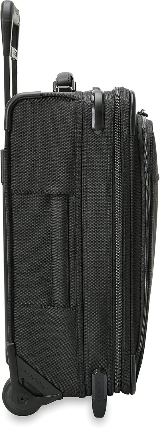 Briggs & Riley Global 2-Wheel Expandable Carry On - Luggage for International Travel, Suitcases with Wheels, Softside Rolling Bag for Men & Women, Self-Repairing Zipper - Baseline Collection, Black - Image 15