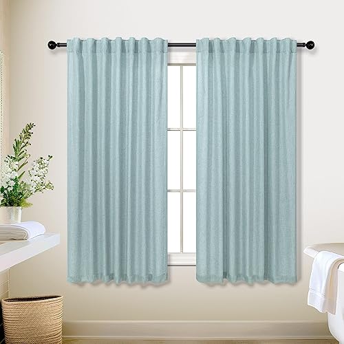 Miniatura 214 de KOUFALL Cortinas transparentes de lino de 90 pulgadas, cortinas para Sala Modernas 2025 De Lino Elegantes, cortinas personalizadas con pestaña