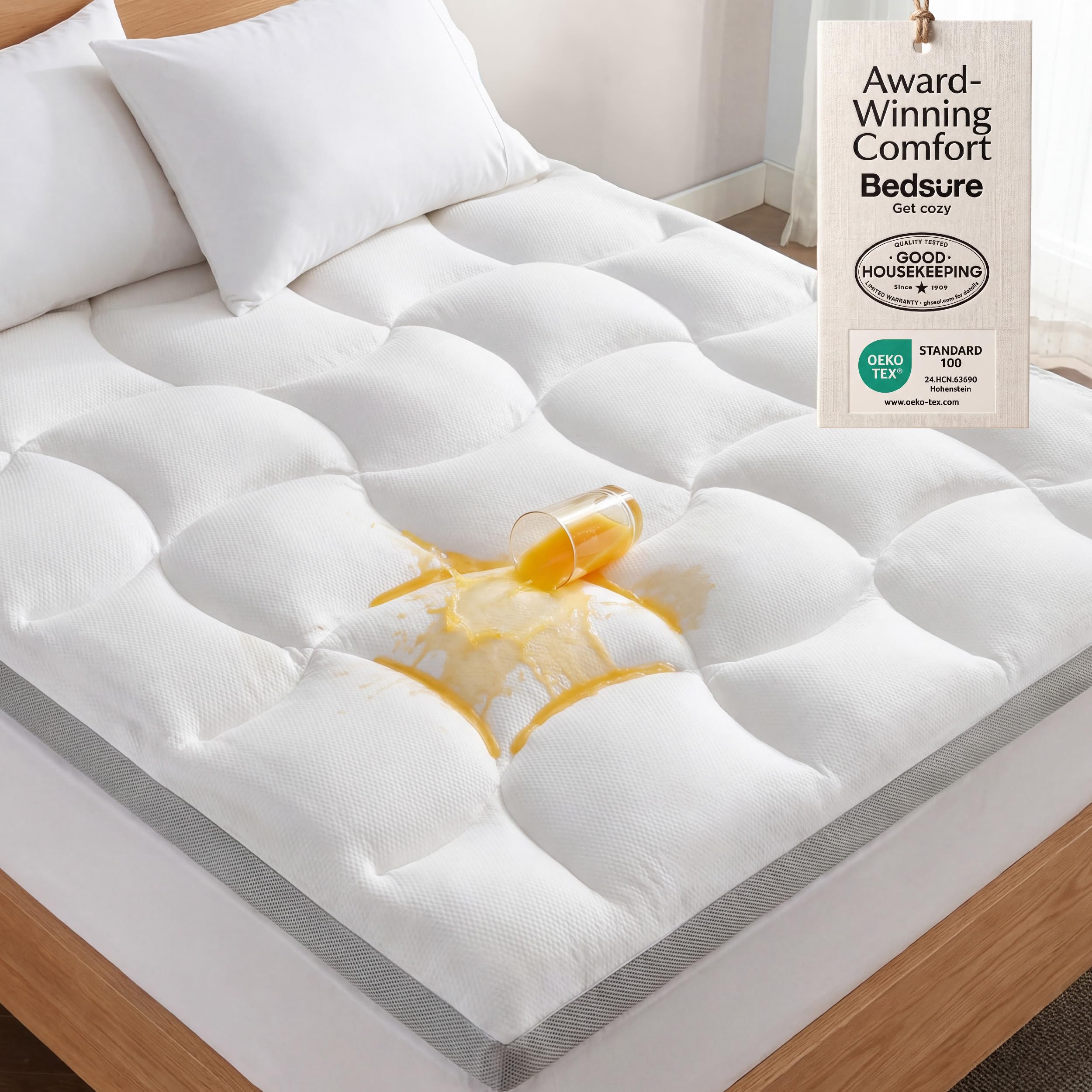 Bedsure Pillow Top Mattress Topper King