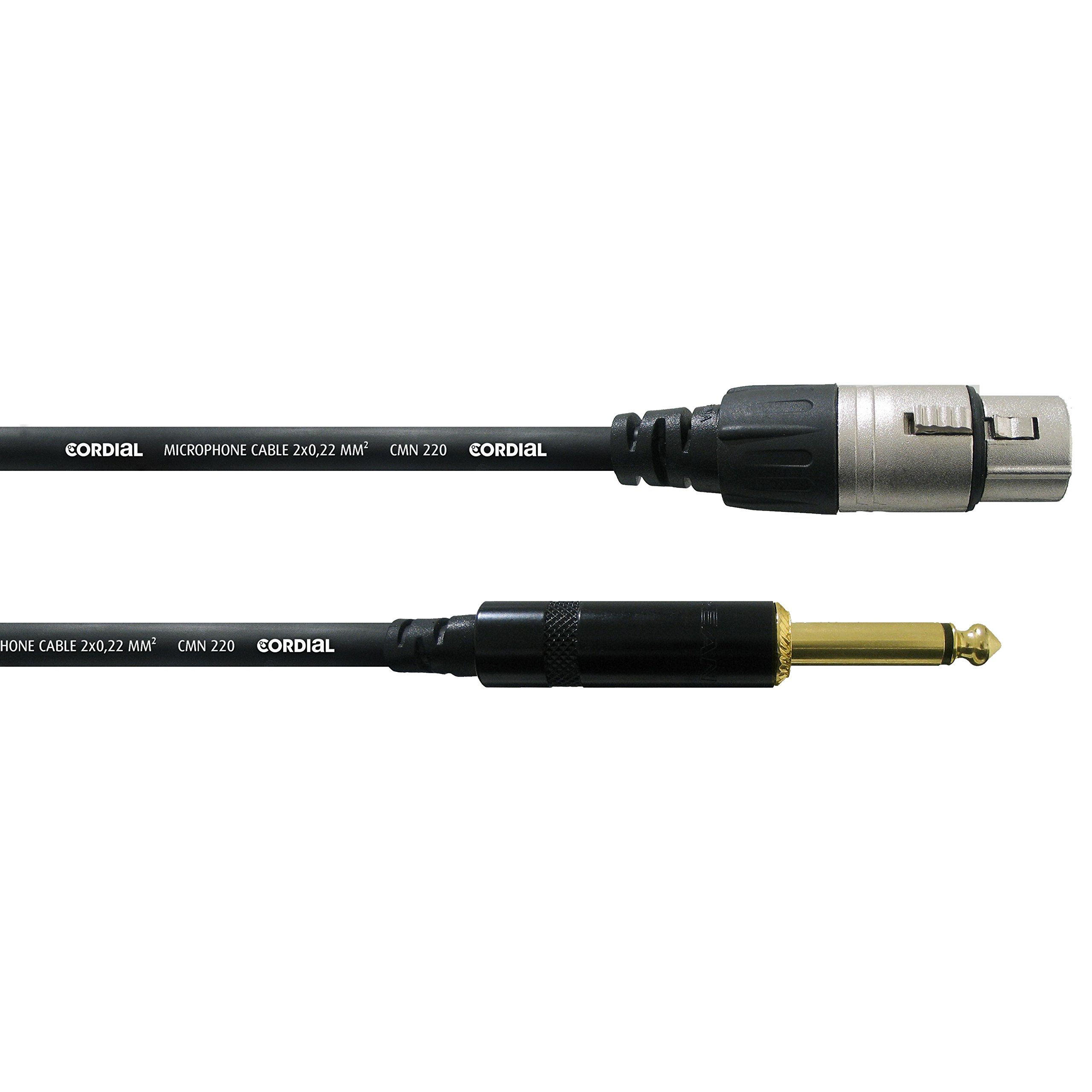 CORDIAL XLR Female/Mono Female Audio Cable 10 m