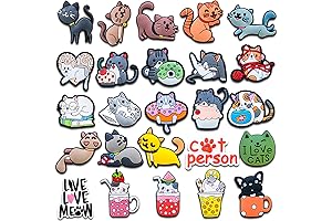25Pcs Cat Shoe Charms: Spruce Up Your Crocs, Sandals, and Bracelets
