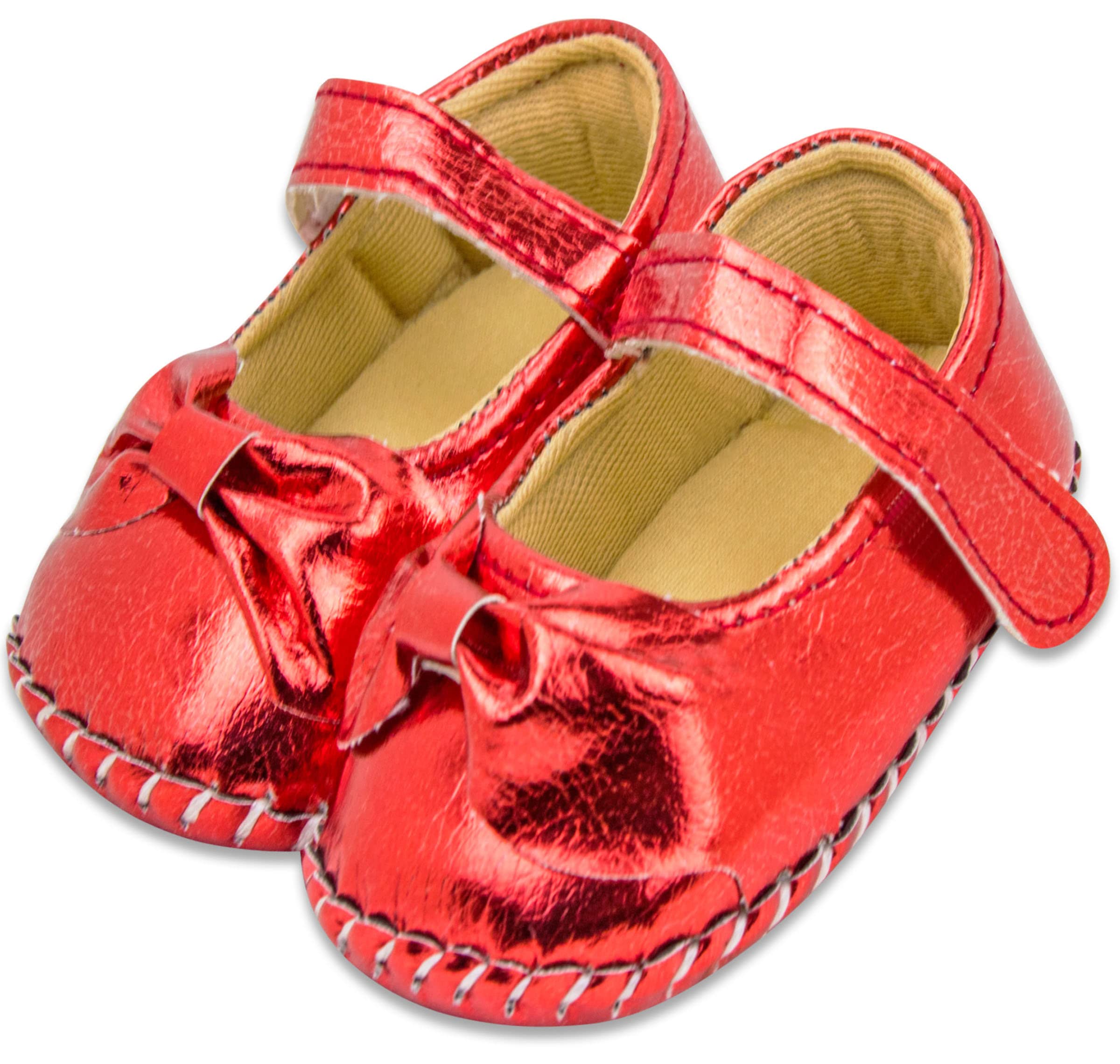 Neska Moda 12 To 18 Months Baby Girls Synthetic Leather Floral Belly Sandal (Red)-BT2114 (B0CH837YWT) Amazon Price History, Amazon Price Tracker