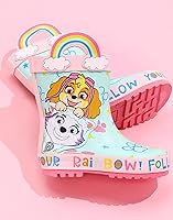 Vista 3 de Paw Patrol Skye & Everest - Botas de lluvia con asas para niñas, color azul y rosa