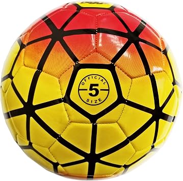 Biggz Durable Soccer Ball Size 5 with Hand Pump - Pack of 1, 6, 12 or 50
