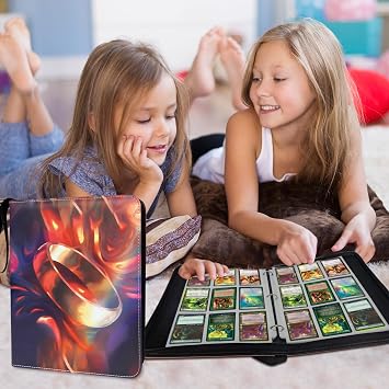 MTG/YGO/TCG Card Binder 900 Pockets Portable Waterproof Card Storage Bag with Removable Sleeve Card Book for Magic the Gathering Lord of the Rings