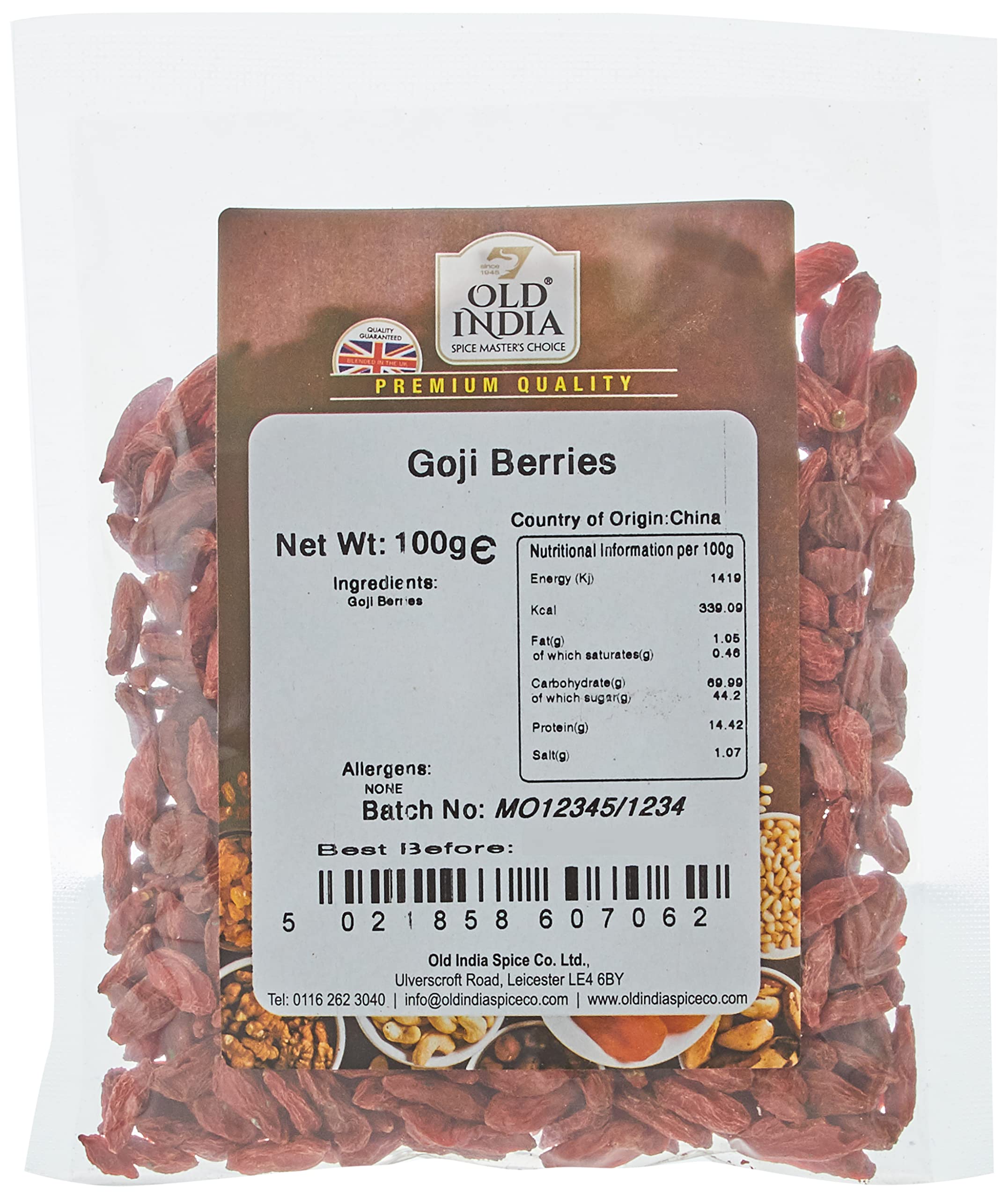 Old India Goji Berries 100g