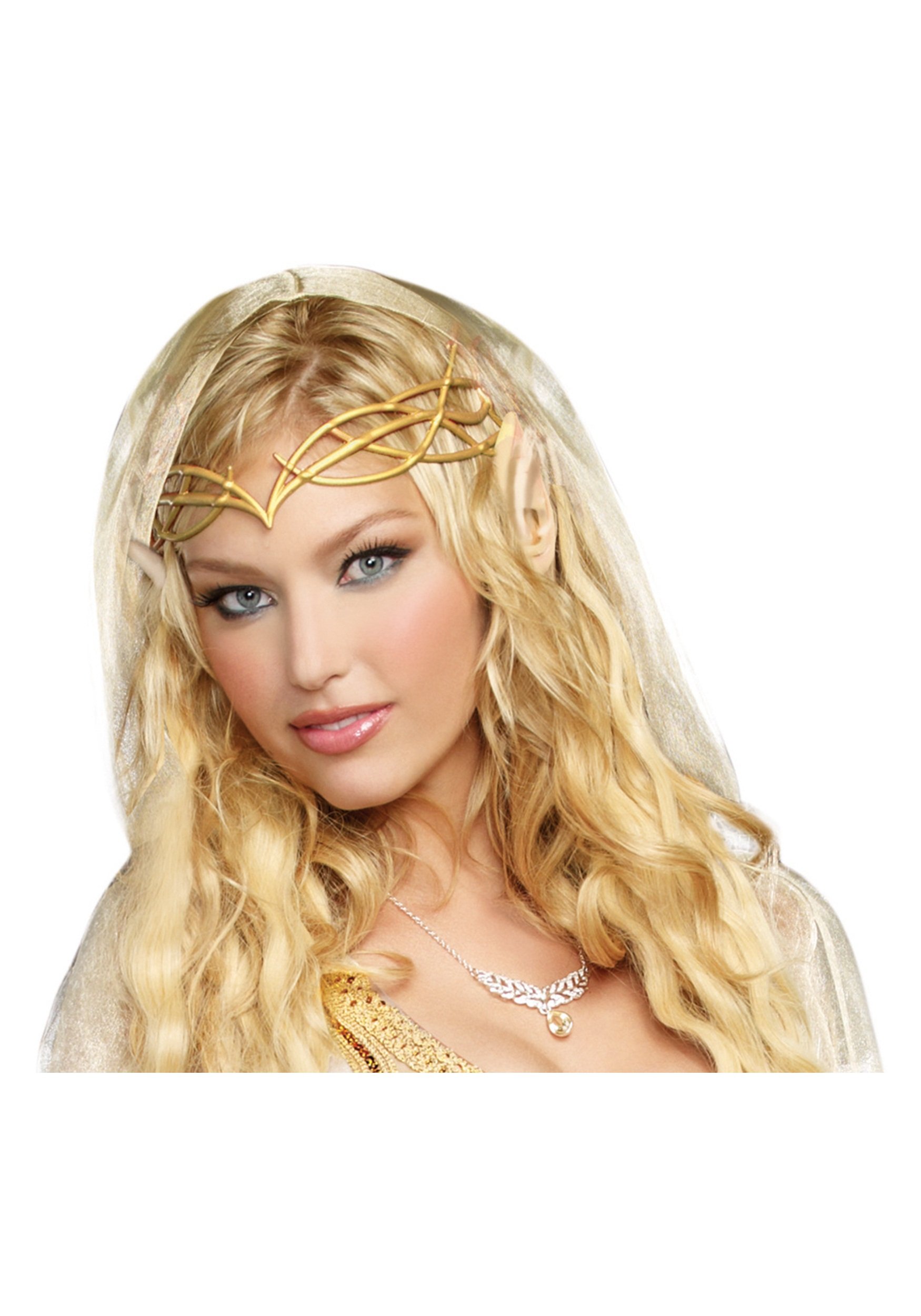 Dreamgirl Women's Elf Princess Kit, Gold, One Size