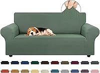 Vista 92 de KEKUOU - Funda elástica para sofá de 3 plazas (de 79 a 94 pulgadas), protector de muebles de 3 asientos con parte inferior elástica para niños