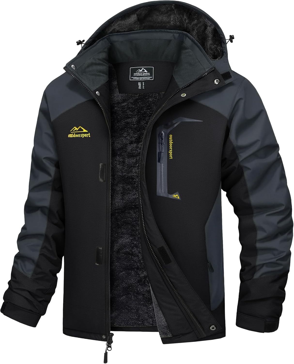 MAGCOMSEN Winter Coats for Men Ski Snow Jacket Waterproof Fleece Insulated Jackets Outdoor Snowboard Warm Parka Raincoat