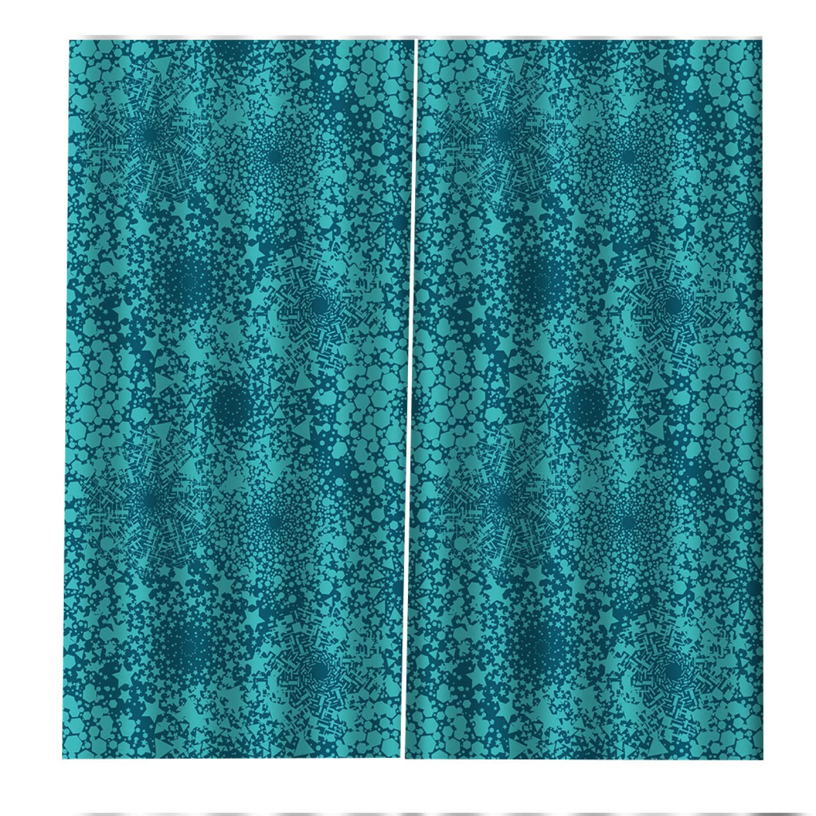 Vorhang Blickdicht Verdunklungsvorhänge Gardienen 2-SetBlume 150x166cm
